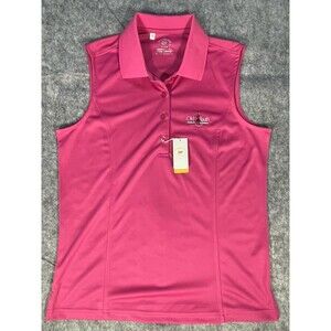 Monterey Club Dry Swing Golf Polo Sleeveless Pink Med Old South Golf Links NWT